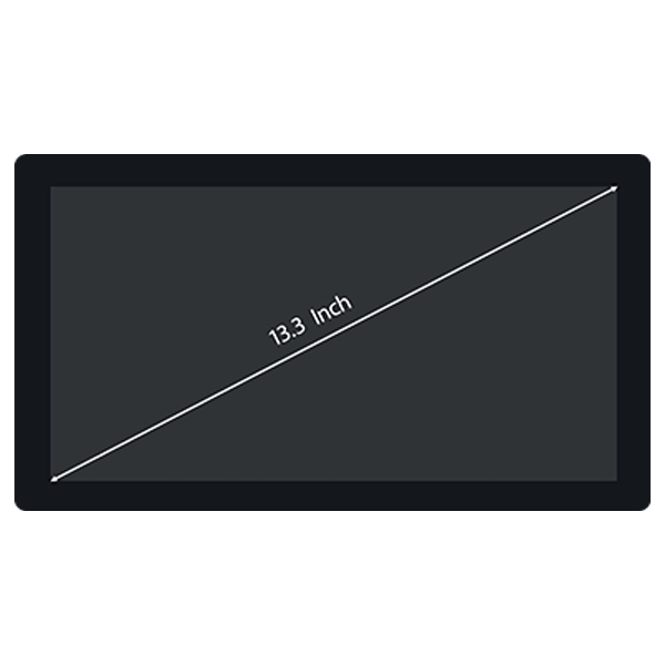 13.3 Inci Open-Frame Monitor Layar Demek